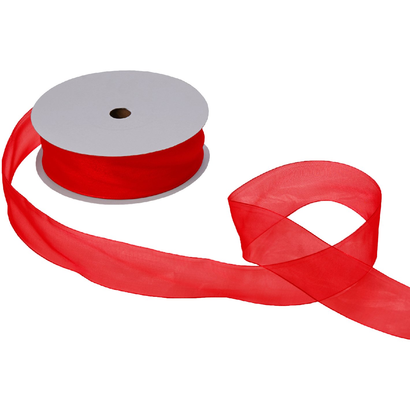 Amazon.com : Jillson Roberts Bulk 1-1/2-Inch Sheer Ribbon, Red